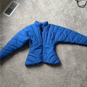 Women's Blue Puffer Jacket